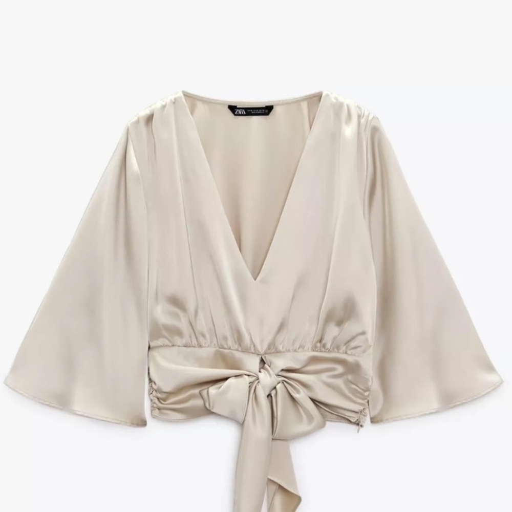 Zara satin blouse